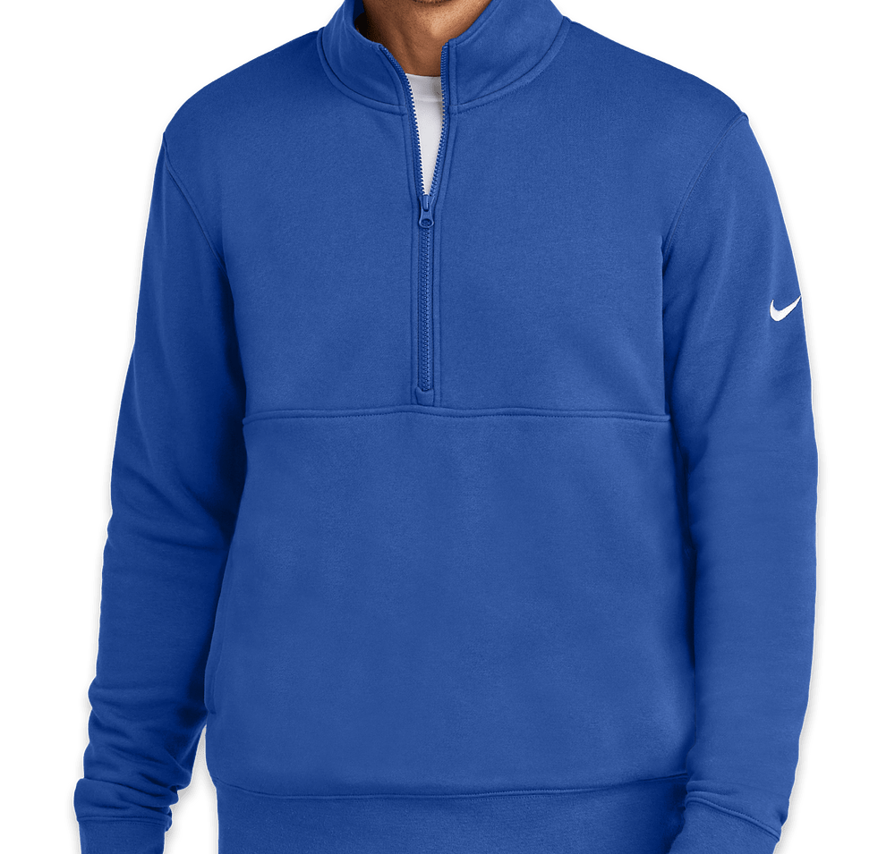 Nike Club Swoosh Sleeve Quarter Zip Sweatshirt-default