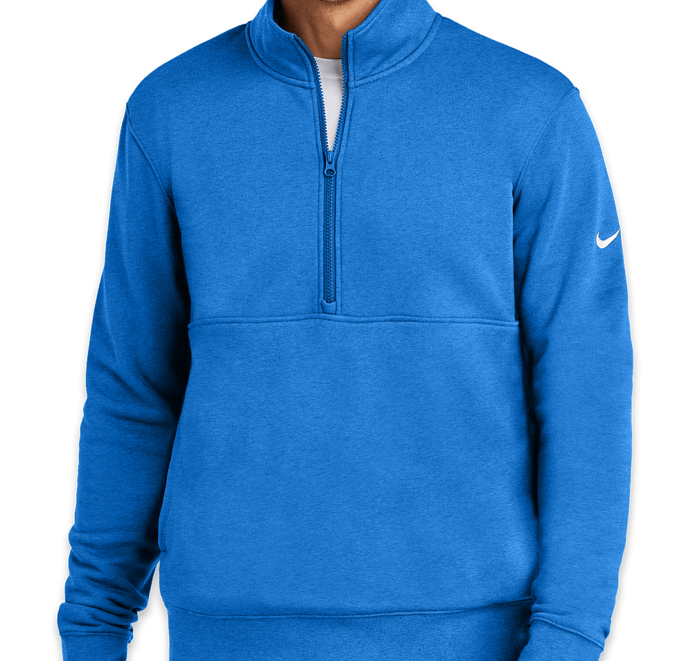 Nike Club Swoosh Sleeve Quarter Zip Sweatshirt-default