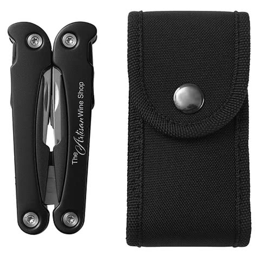 Laser Engraved Denali 10-in-1 Stainless Steel Multi-Tool in BLACK