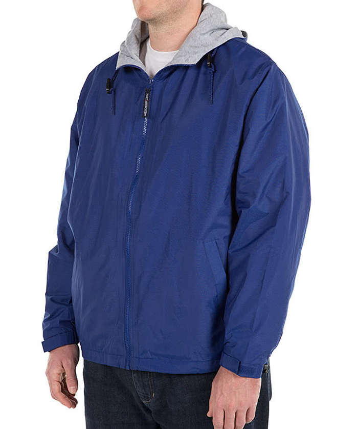 Unisex Lined Hooded Windbreaker Jacket