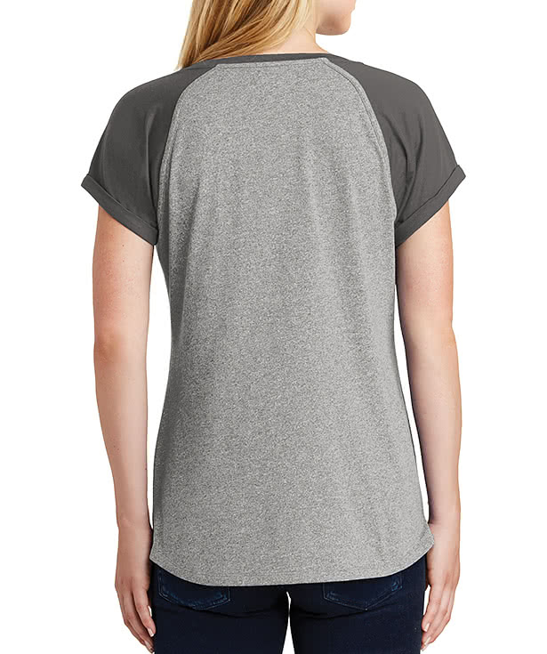 New Era Women's Heritage Blend Short Sleeve Raglan T-shirt