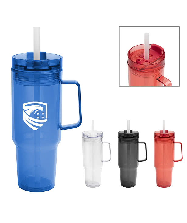 40 oz. Intrepid Recycled Insulated Tumbler with Straw