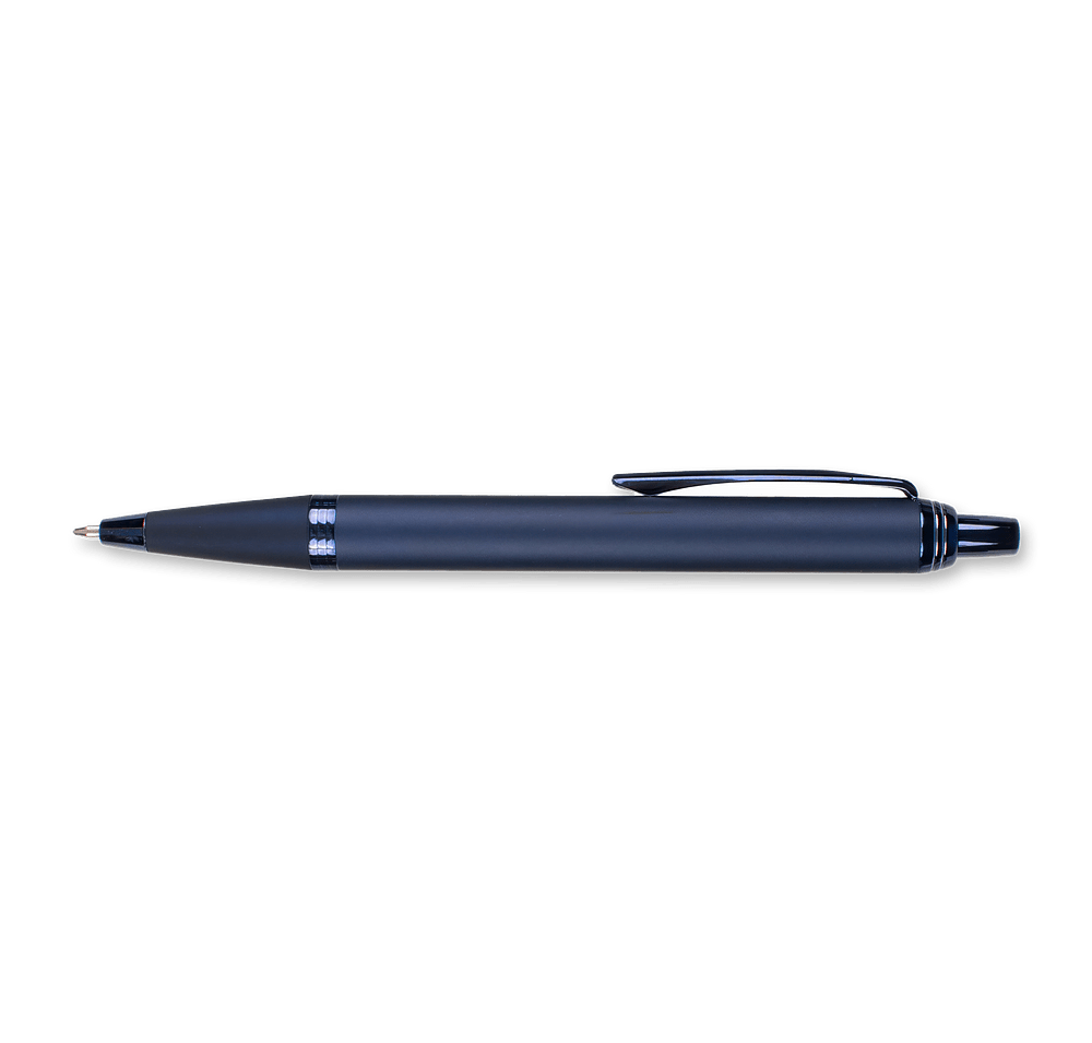 Laser Engraved Bond Comfort Aluminum Ballpoint Pen (blue ink)-default