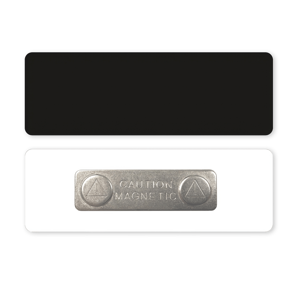1" x 3" Name Badge - Magnet Back-default