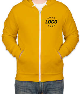 Bella + Canvas Ultra Soft Zip Hoodie - Color: Gold