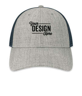 Legacy Lo-Pro Snapback Trucker Hat - Color: Heather Grey / Navy