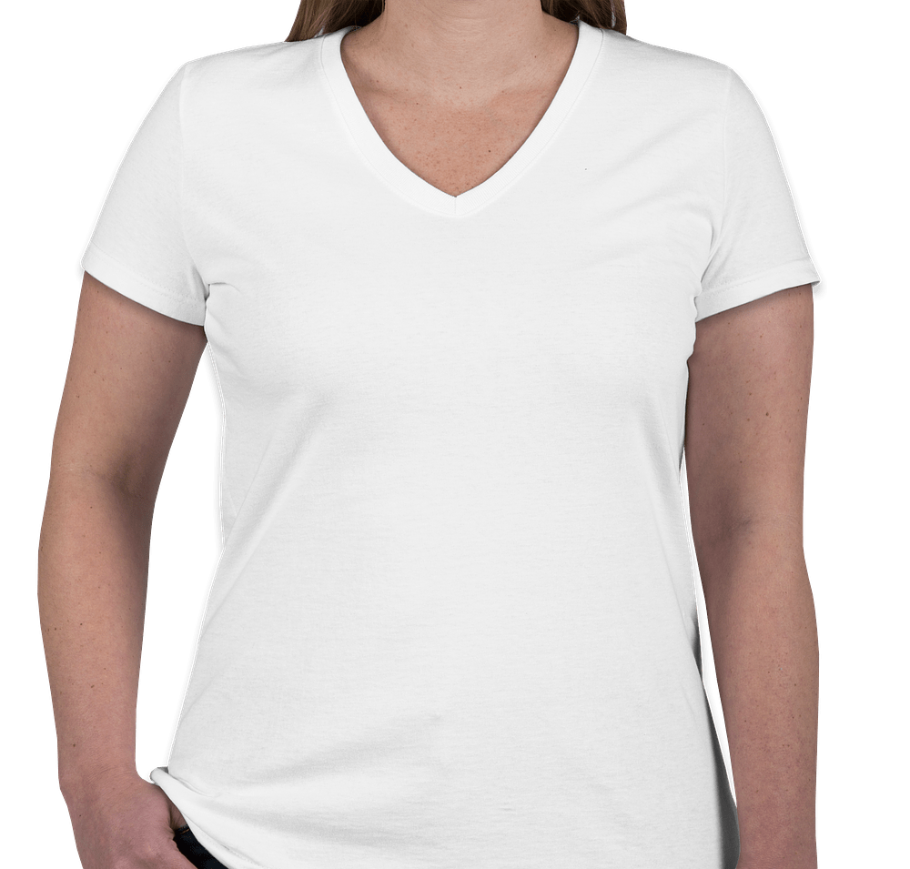 Canada - Fruit of the Loom Women's 100% Cotton V-Neck T-shirt-default