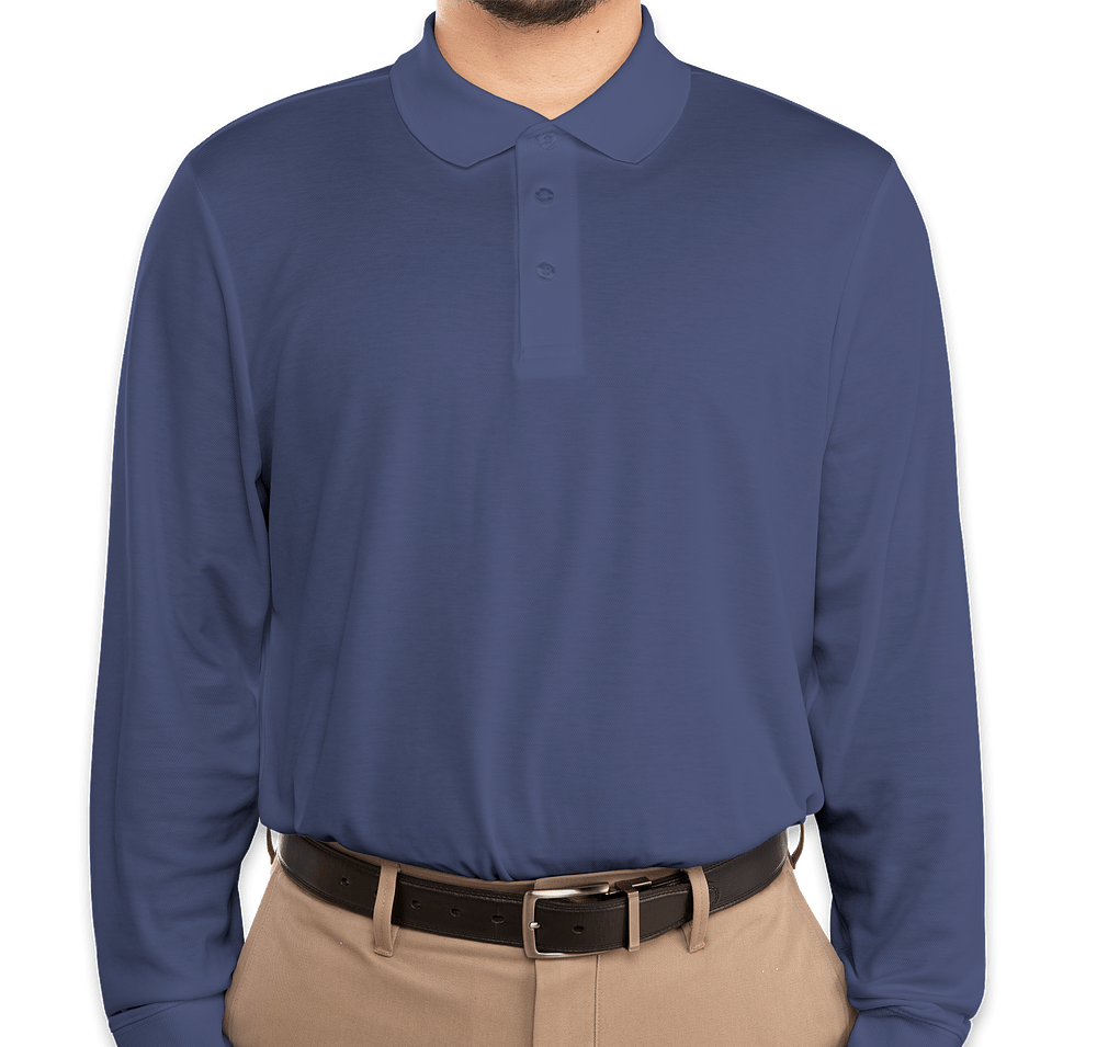 Devon & Jones CrownLux Long Sleeve Performance Polo - Embroidered-default