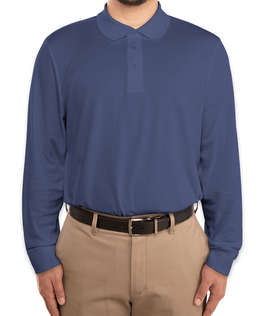 Devon & Jones CrownLux Long Sleeve Performance Polo