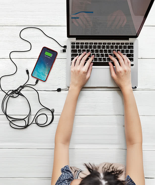 Laser Engraved SCX Innovative Design 5-in-1 Eco Easy-to-Use Cable