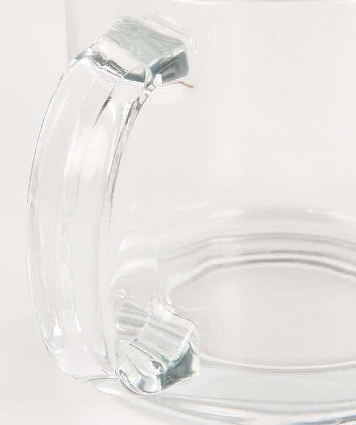 13 oz. Clear Glass Coffee Mug