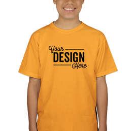 Canada - Gildan Youth 100% Cotton T-shirt - Color: Gold
