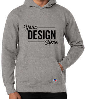 Russell Athletic Cotton Rich Pullover Hoodie - Color: Medium Grey Heather