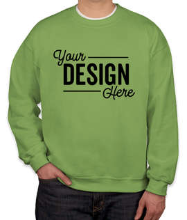 Gildan Midweight 50/50 Crewneck Sweatshirt - Color: Kiwi