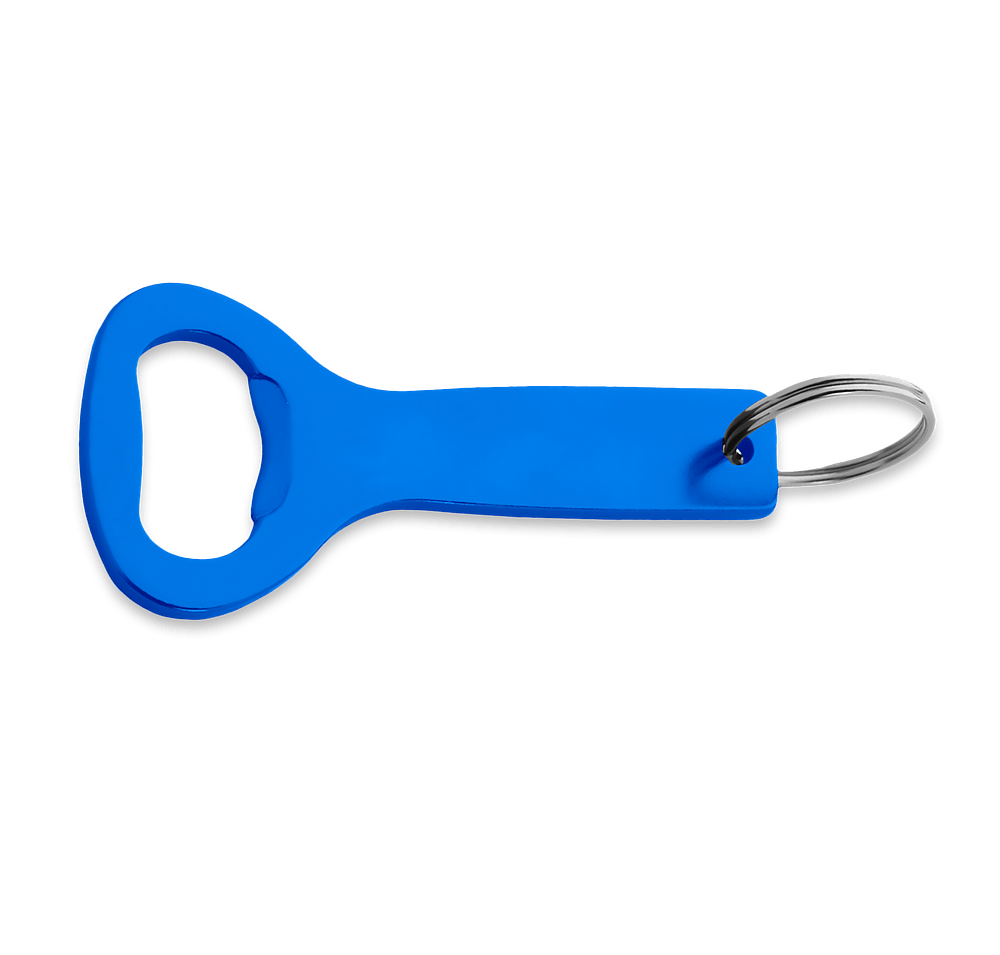 Laser Engraved Flat Top Bottle Opener Keychain-default