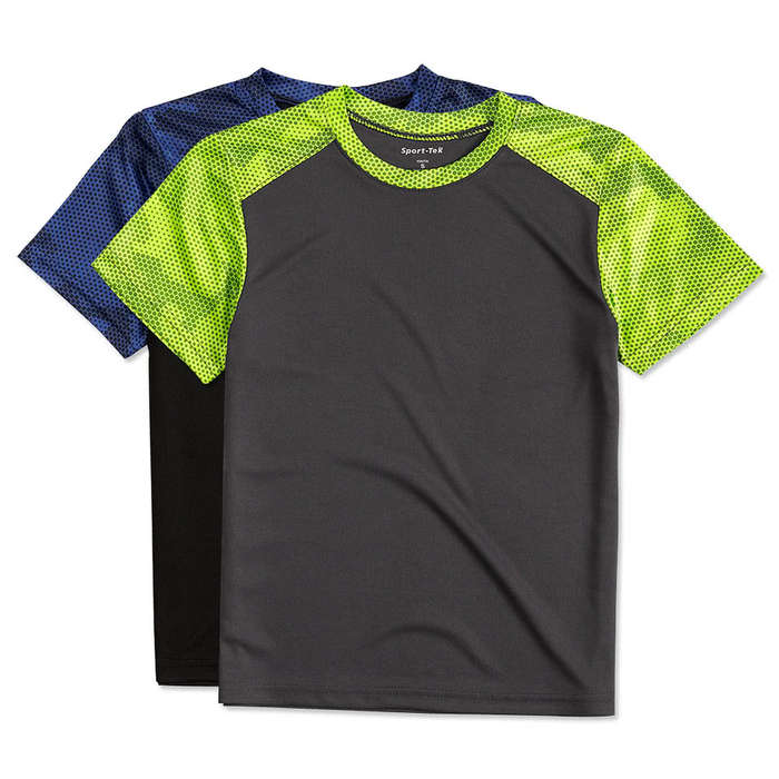 Sport-Tek Youth Short Sleeve Colorblock Raglan Jersey