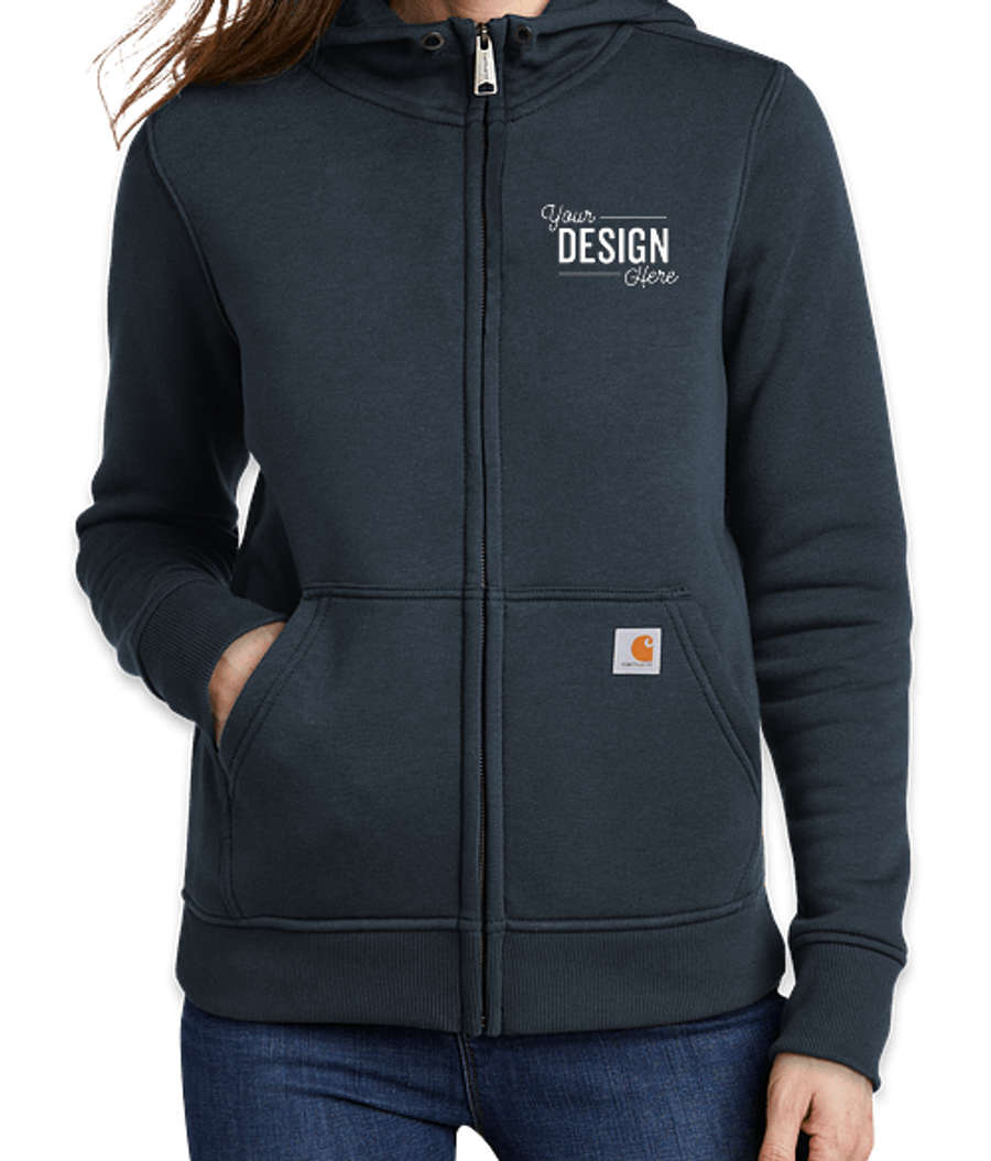 Carhartt Women's Clarksburg Full-Zip Hoodie in Navy