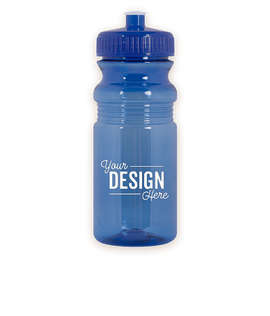 20 oz. Translucent Bike Water Bottle - Color: Translucent Blue