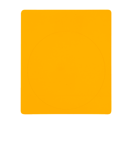 Full Color 3 in. No Residue Round Tech Decal in Athletic Gold