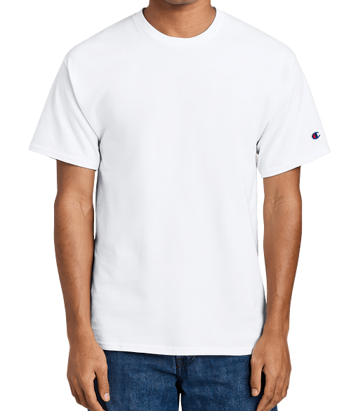 Champion Midweight Crewneck Jersey T-shirt in White