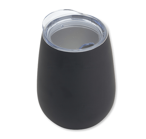 Full Color 10 oz. Cabernet Stainless Steel Insulated Tumbler in Black