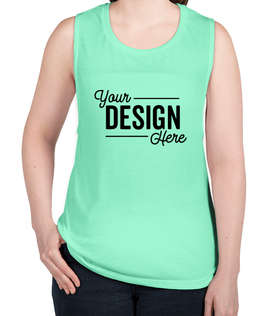 Bella + Canvas Women's Flowy Muscle Tank - Color: Mint