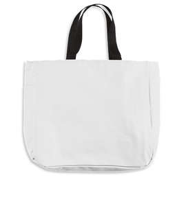 Port Authority Durable Side Pocket Poly Canvas Tote Bag - Color: Chrome