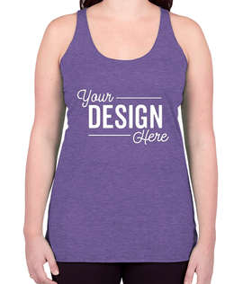 Bella + Canvas Women's Tri-Blend Racerback Tank - Color: Purple Tri-Blend