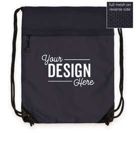 Port Authority Mesh Drawstring Bag - Color: Navy