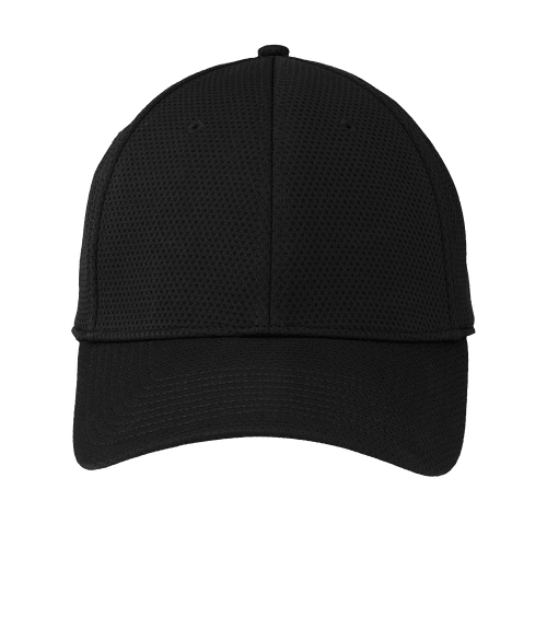 New Era 39THIRTY Tech Mesh Stretch Performance Baseball Hat in Flag Black