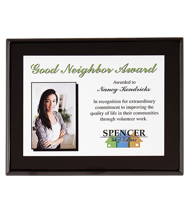 Onyx Small Plaque Award