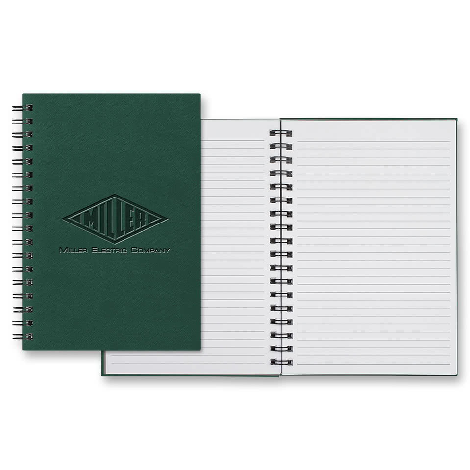 Castelli Debossed WireO Tucson Grande Spiral Hard Cover Notebook