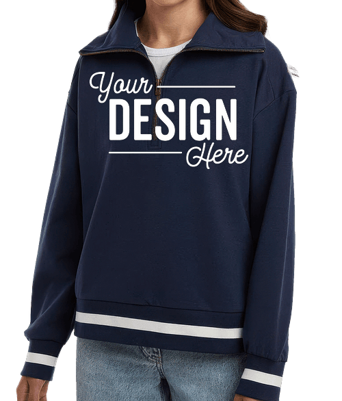 Custom Holloway Women's Heritage Prep French Terry Quarter Zip