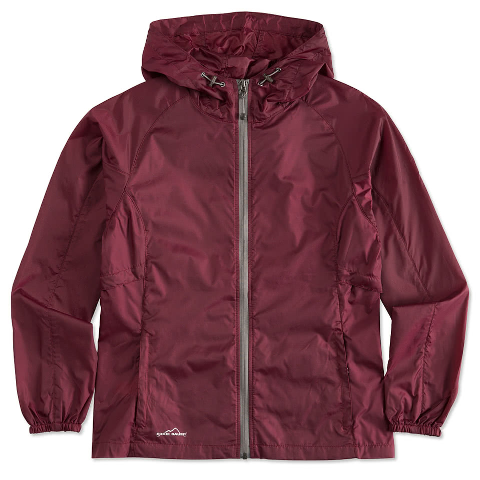 Eddie Bauer Women's Full Zip Hooded Packable Jacket