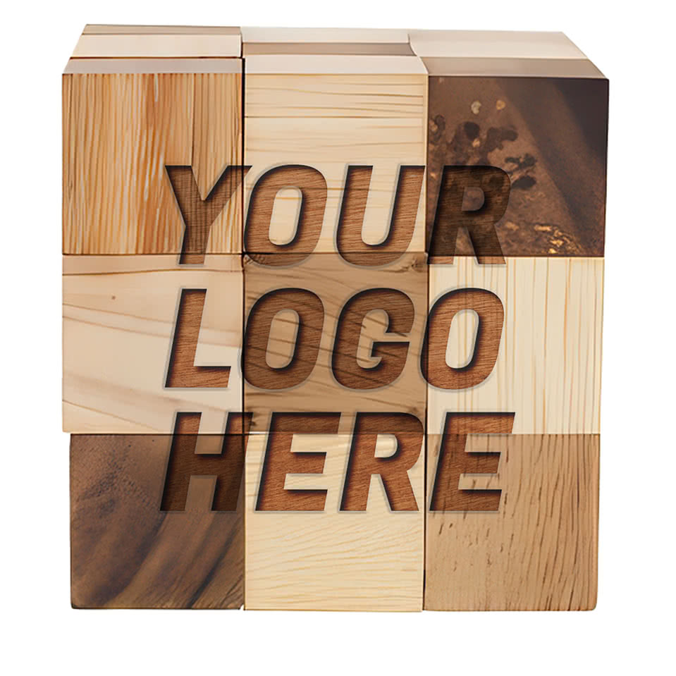 Laser Engraved Copperhead Small Wood Puzzle