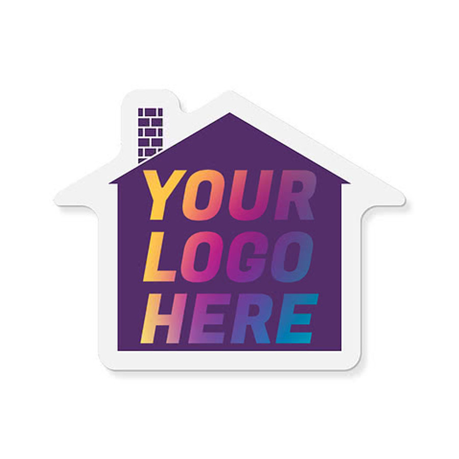 Full Color House Refrigerator Magnet - .036" in Athletic Gold