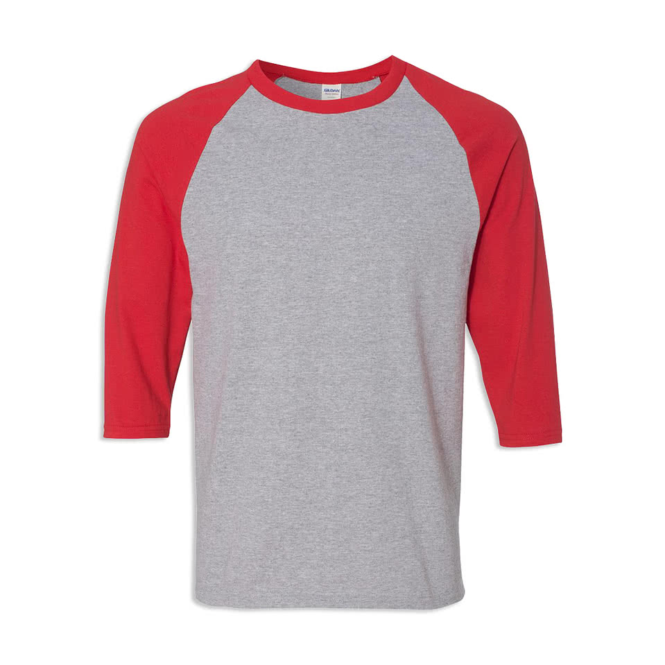 Gildan Heavy Cotton 3/4 Sleeve Raglan T-shirt