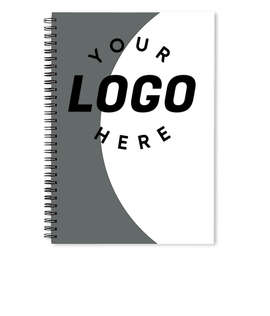 Curve JournalBooks ® Spiral Notebook - Color: Dark Gray