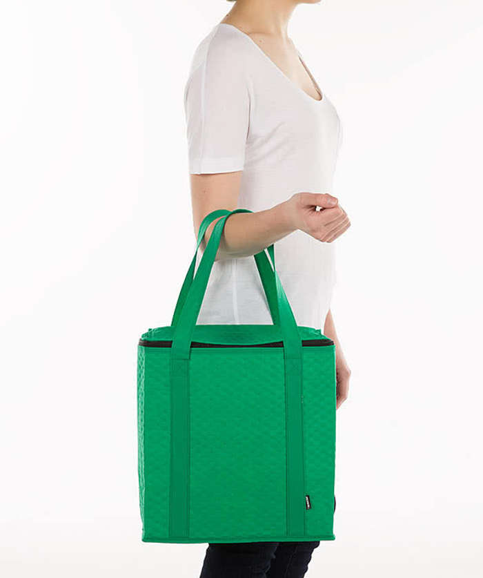 KOOZIE® Zippered Insulated Grocery Tote Bag