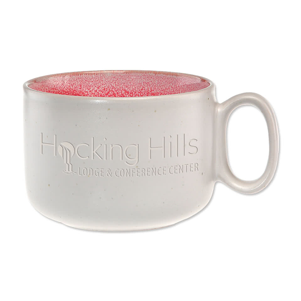 Laser Engraved 17 oz. Ceramic Chowder Soup Mug