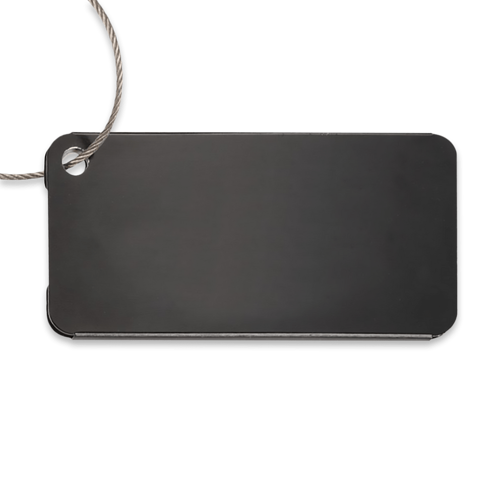 Laser Engraved Aluminum Luggage Tag-default