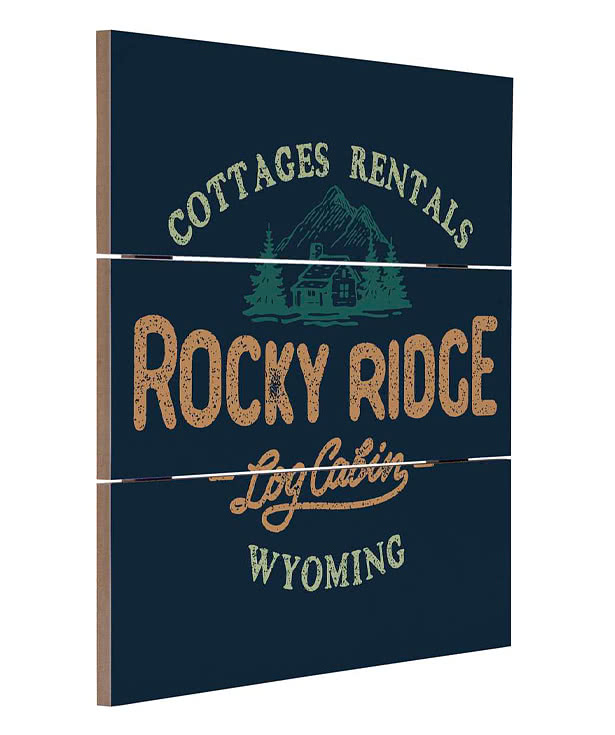Full Color 12" x 12" Slatted Wood Wall Print