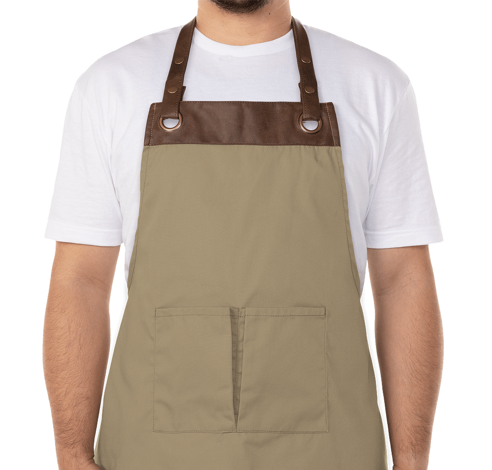 Artisan Collection Espresso Lightweight Full Length Apron - Embroidered-default
