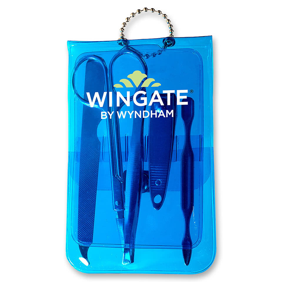 Clear 5 Piece Manicure Set with Pouch