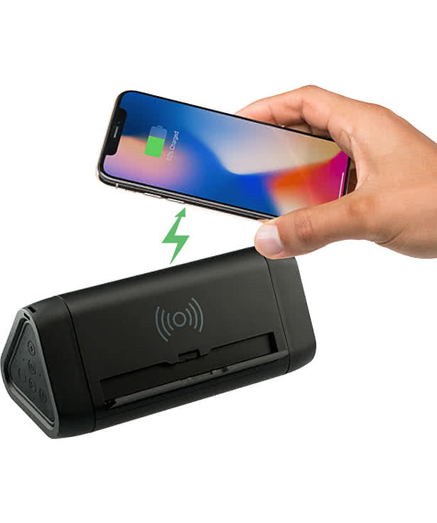High Sierra Outdoor Portable Waterproof Speaker and Wireless Power Bank