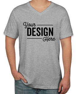 Canada - Bella + Canvas Jersey V-Neck T-shirt - Color: Athletic Heather