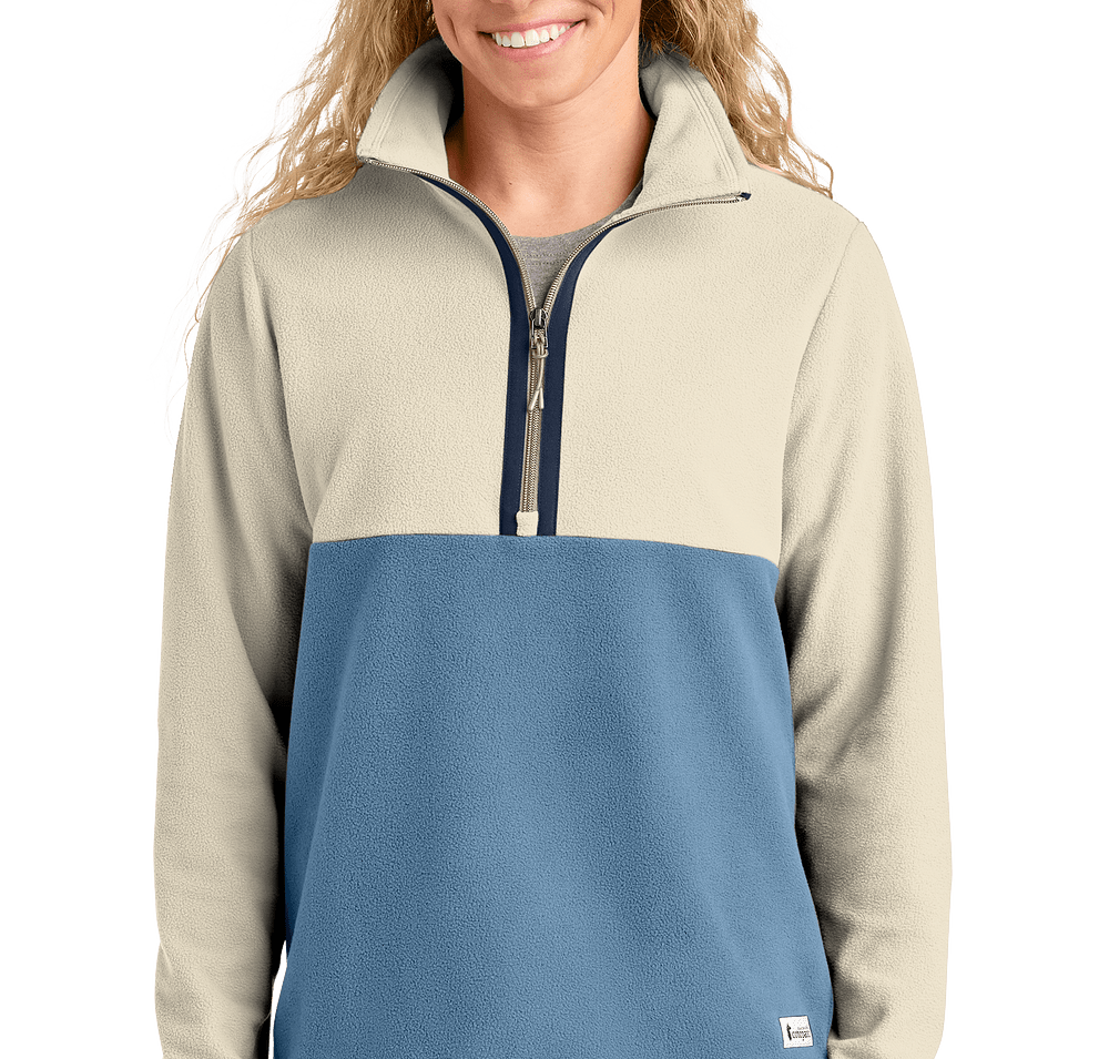 Cotopaxi Women's Amado Recycled Half Zip Fleece Pullover - Embroidered-default