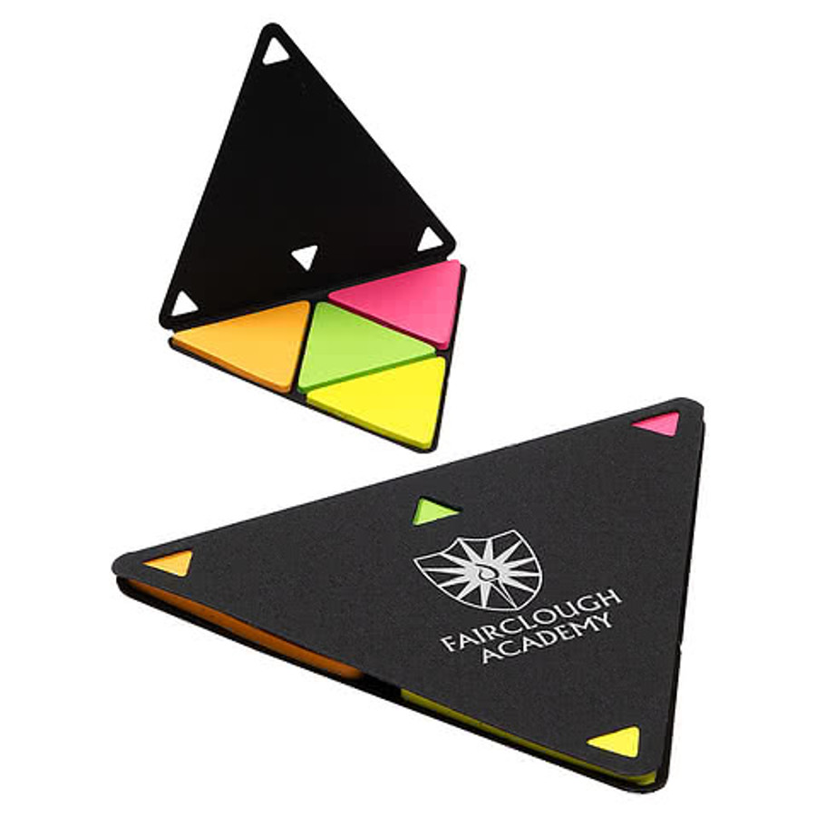 Trine Triangle Sticky Notes in Black