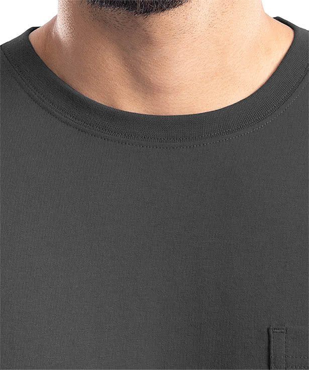 Wrangler Workwear Heavyweight Long Sleeve Pocket T-shirt - Embroidered