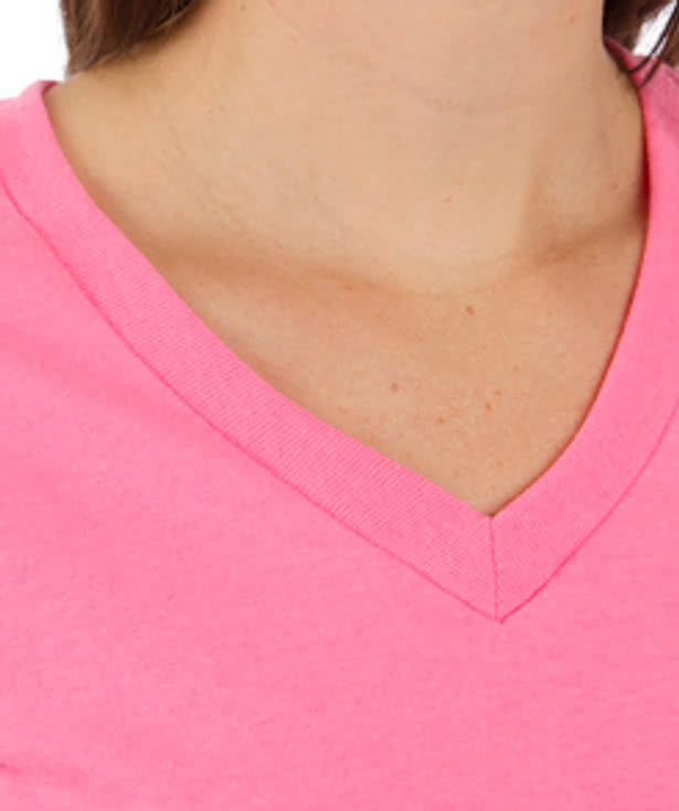 District Juniors Neon V-Neck T-shirt